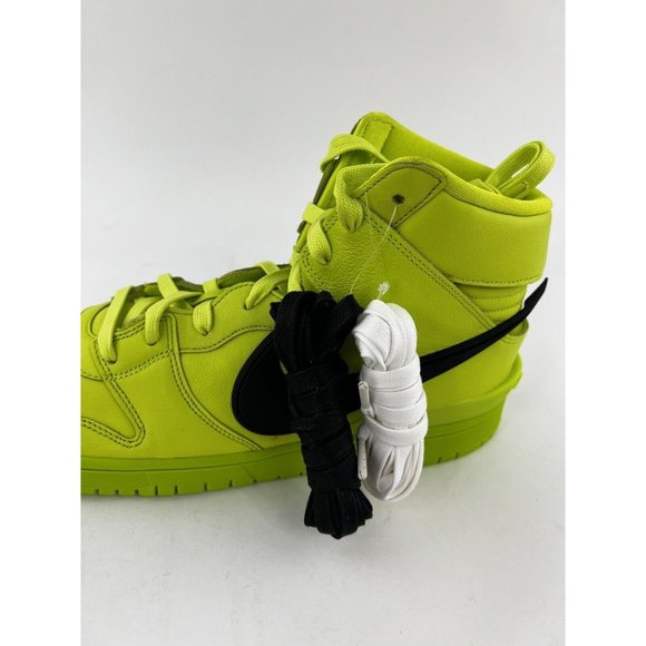 Nike Dunk High X AMBUSH Flash Lime Men's Size 13 Sneakers Green Black CU7544-300 - Picture 8 of 11